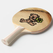 Raquette De Ping Pong Conception d'ours Marguerite rustique (Devant Angle)