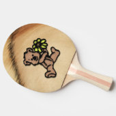 Raquette De Ping Pong Conception d'ours Marguerite rustique (Côté)