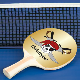 Raquette De Ping Pong Conception Du Crâne Et Des Mots