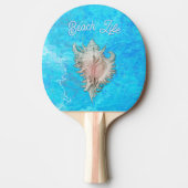 Raquette De Ping Pong Conch Shell "Beach Life" (Devant)
