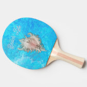 Raquette De Ping Pong Conch Shell "Beach Life" (Côté)