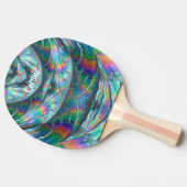 Raquette De Ping Pong CONNIE ~ PASTELS ~ Original Fractal ~ Ping Pong ~ (Côté)