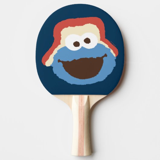 Raquette De Ping Pong Cookie Monster Woodland Face (Devant)