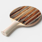 Raquette De Ping Pong Cool de texture de clôture en bois unique (Devant Angle)