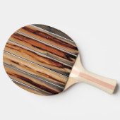 Raquette De Ping Pong Cool de texture de clôture en bois unique (Côté)