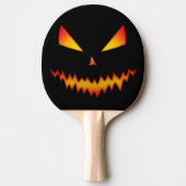 Raquette De Ping Pong Cool effrayant Jack O'Lantern face Halloween (Devant)