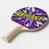 Raquette De Ping Pong Cool moderne amusant WHAM Comic Book (Devant Angle)