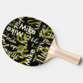 Raquette De Ping Pong Cool Table-Tennis-Paddle with Name black (Côté)
