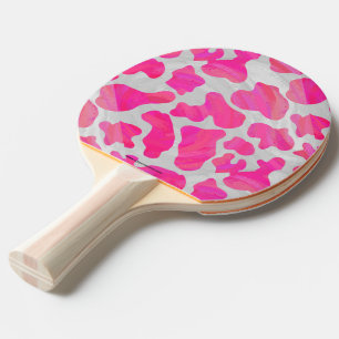 Raquette De Ping Pong Copie de rose indien de vache et blanche