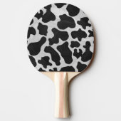 Raquette De Ping Pong Copie noire et blanche de vache (Dos)