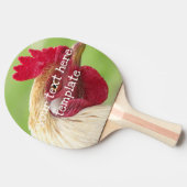 Raquette De Ping Pong coq, poulet, animal, oiseau, design, ferme, (Côté)