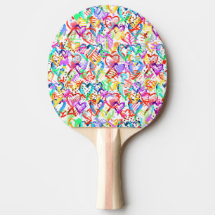 Raquette De Ping Pong Coquets motifs de cœurs colorés coque Case-Mate po