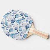 Raquette De Ping Pong Coquilles d'aquarelle (Côté)