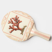 Raquette De Ping Pong Corail rouge avec bordure conique (Côté)