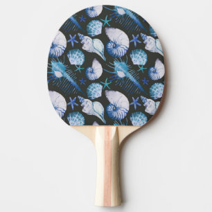 Raquette De Ping Pong Coraux avec Motif de coquillages