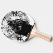 Raquette De Ping Pong Corbeau et lune Nevermore (Côté)