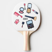 Raquette De Ping Pong Cosmétique / maquillage illustration (Dos)