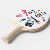 Raquette De Ping Pong Cosmétique / maquillage illustration (Devant Angle)