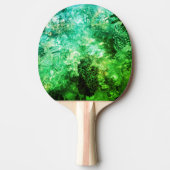 Raquette De Ping Pong Couches de cristaux verts (Devant)