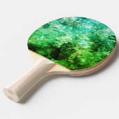 Raquette De Ping Pong Couches de cristaux verts (Devant Angle)