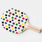 Raquette De Ping Pong Couleur à pois (Côté)
