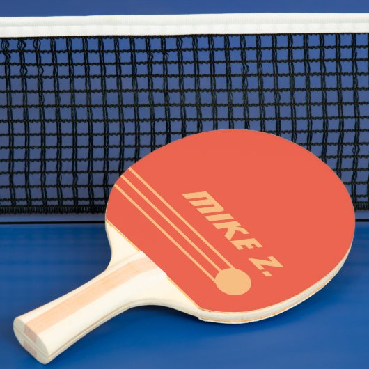 Raquette De Ping Pong Couleur personnalisée rouge-orange (Insitu)