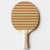 Raquette De Ping Pong Couleur Sable Brûlé Double Rayure (Dos)