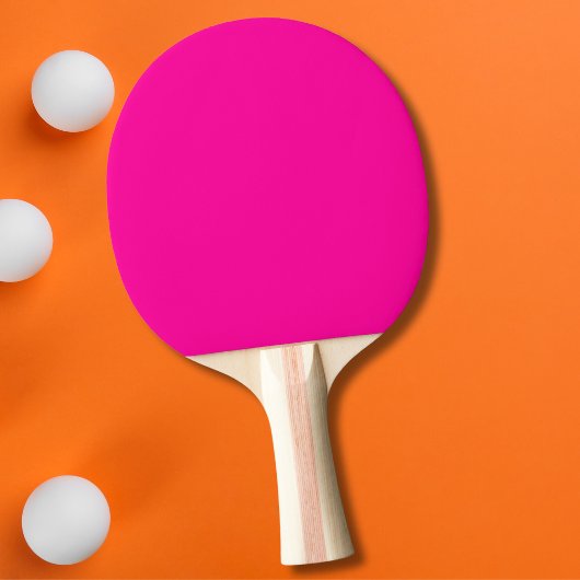 Raquette De Ping Pong Couleur solide rose néon