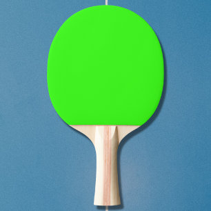 Raquette De Ping Pong Couleur solide verte néon