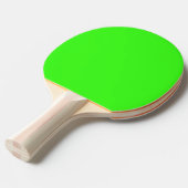 Raquette De Ping Pong Couleur solide verte néon (Devant Angle)