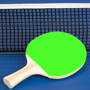Raquette De Ping Pong Couleur solide verte néon   Classique
