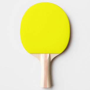 Raquette De Ping Pong Couleur uni jaune néon