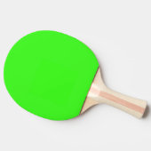 Raquette De Ping Pong Couleur Uni Vert Néon (Côté)