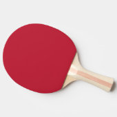 Raquette De Ping Pong Couleur uni vrai rouge (Côté)