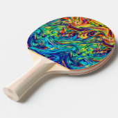 Raquette De Ping Pong Couleurs de fluide de palette de ping-pong (Devant Angle)