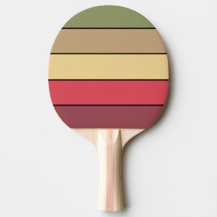 Raquette De Ping Pong Couleurs De Tonalité Terre De La Saison Automne Su