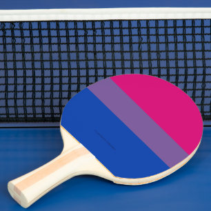 Raquette De Ping Pong Couleurs du drapeau de fierté bisexuelle de Slippe