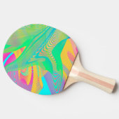 Raquette De Ping Pong COULEURS FLUO - Art Fractal - (Côté)
