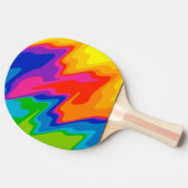 Raquette De Ping Pong Couleurs tortueuses (Côté)