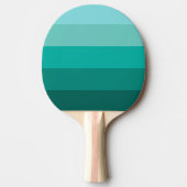 Raquette De Ping Pong Couleurs vertes rayées (Devant)