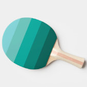 Raquette De Ping Pong Couleurs vertes rayées (Côté)