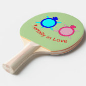 Raquette De Ping Pong Couple de tortue mignonne (Devant Angle)