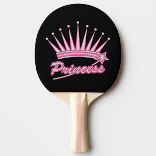 Raquette De Ping Pong Couronne rose princesse