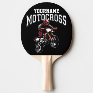 Raquette De Ping Pong Course Motocross Dirt Bike Rider personnalisée