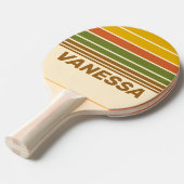 Raquette De Ping Pong Couverture Soleil Levant Horizon avec Nom (Devant Angle)