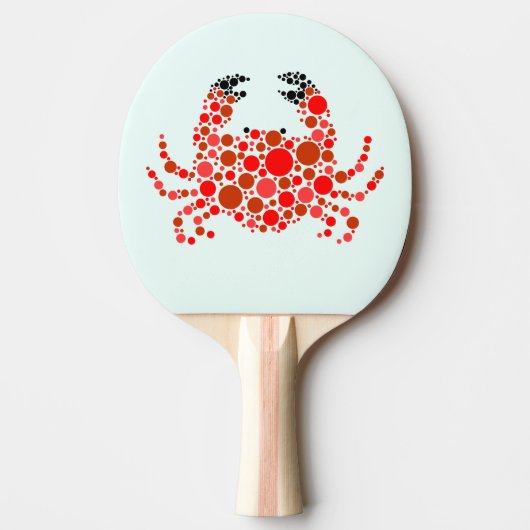 Raquette De Ping Pong Crabe en points (Devant)