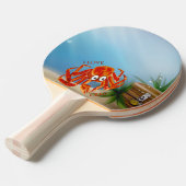 Raquette De Ping Pong Crabe royal orangé tropical de mer (Devant Angle)