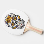 Raquette De Ping Pong Crâne à sucre rose jaune (Côté)