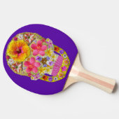 Raquette De Ping Pong Crâne de fleurs 4 - Tropical (Côté)