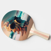 Raquette De Ping Pong Crâne sur la plage (Côté)